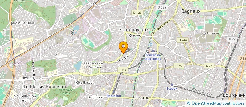 localisation de l'entreprise RIBEIROS-MARTINS à FONTENAY-AUX-ROSES