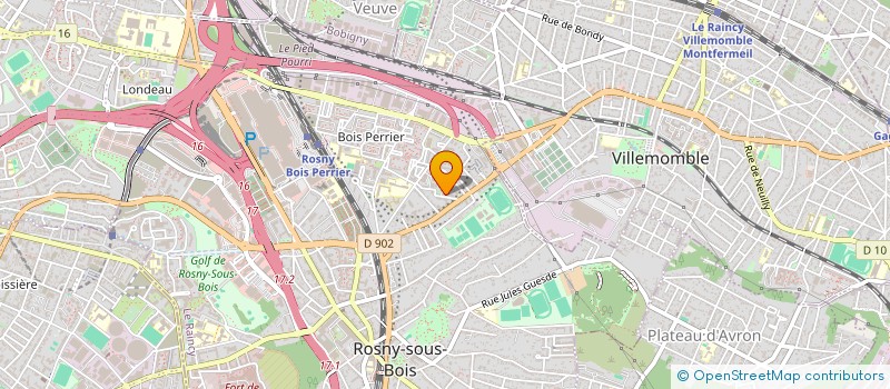 localisation de l'entreprise RIBEL CONSULTING  ROSNY-SOUS-BOIS