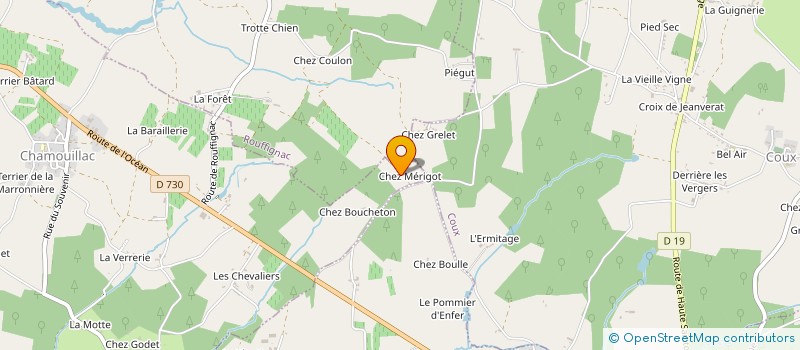 localisation de l'entreprise RIBEL'S à COURPIGNAC
