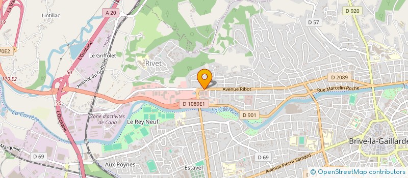 localisation de l'entreprise RIBER FRERES  PERPEZAC-LE-NOIR