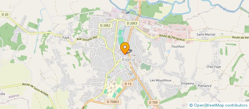 localisation de l'entreprise RIBERAC PRIMEUR  RIBERAC