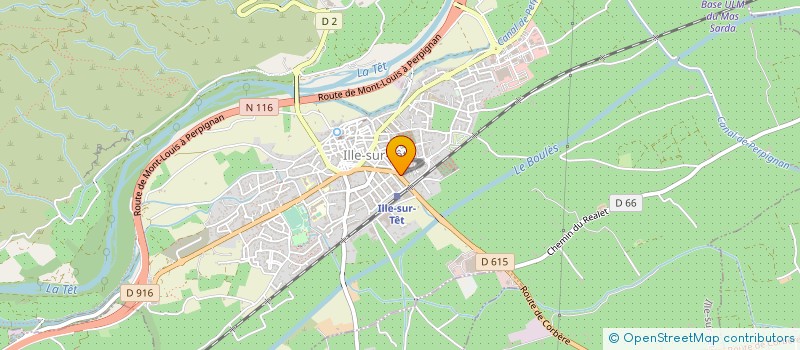 localisation de l'entreprise RIBERAL FINANCES à ILLE-SUR-TET