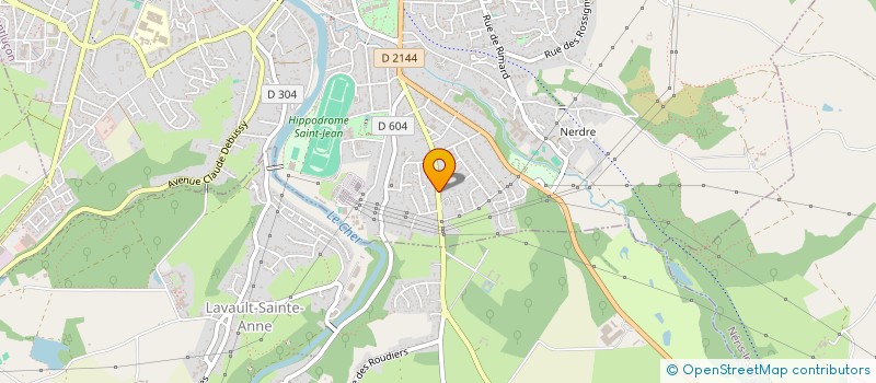 localisation de l'entreprise RIBERIEUX IMMOBILIER à MONTLUCON