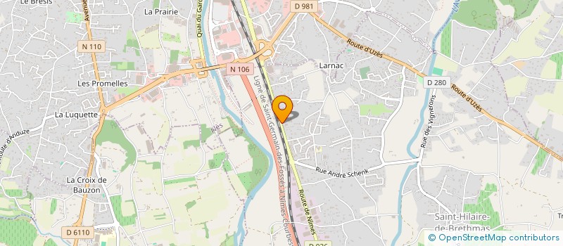 localisation de l'entreprise RIBES LAUNOY AMBULANCE  ALES