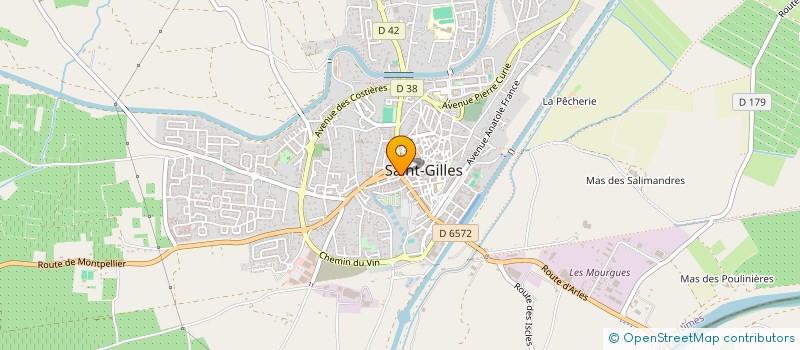 localisation de l'entreprise RIBES SEBASTIEN à SAINT-GILLES