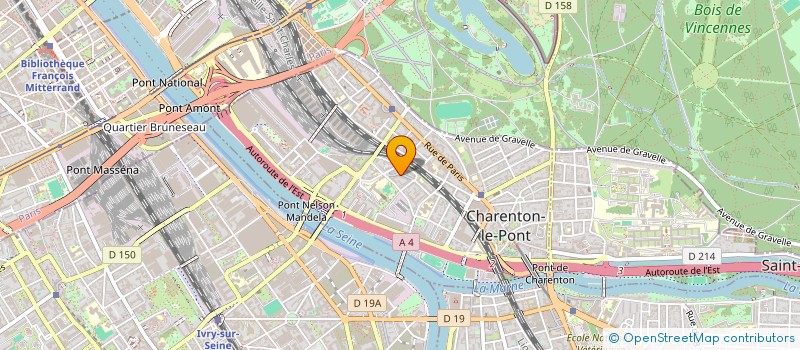 localisation de l'entreprise RIBET  CHARENTON-LE-PONT