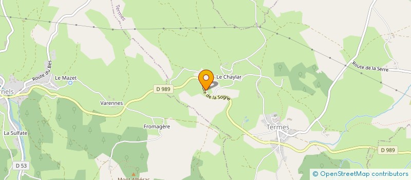 localisation de l'entreprise RIBET ENERGIE  CHAUCHAILLES