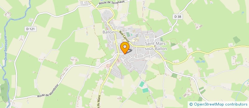 localisation de l'entreprise RIBET INVESTISSEMENTS  BALLON-SAINT MARS