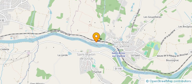 localisation de l'entreprise RIBET JARDINS à SAINT-BRICE-SUR-VIENNE