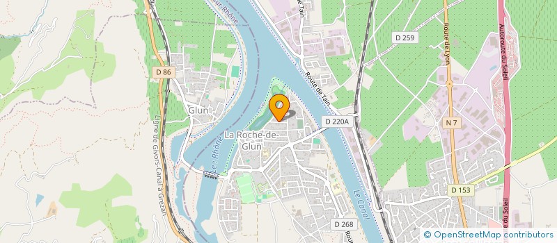 localisation de l'entreprise RIBEYRE CORP  LA ROCHE-DE-GLUN