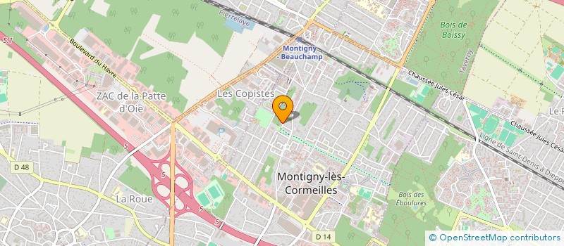 localisation de l'entreprise RIBHEL à MONTIGNY LES CORMEILLES