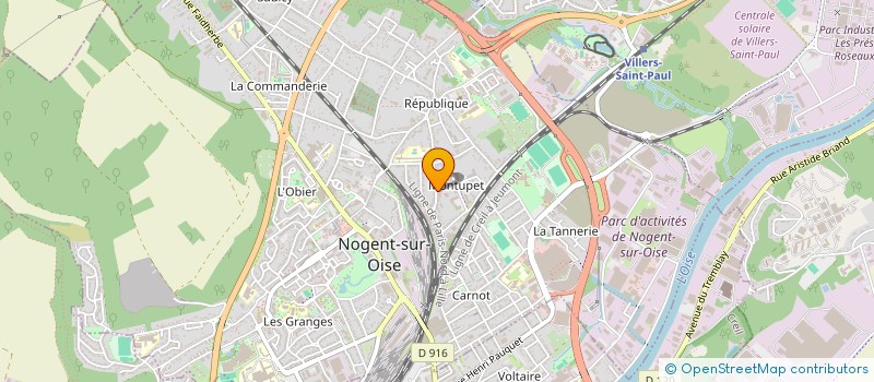 localisation de l'entreprise RIBI BAT  NOGENT-SUR-OISE