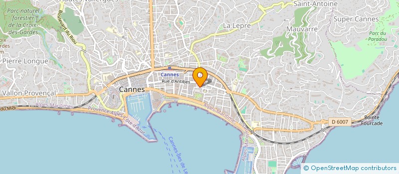 localisation de l'entreprise RIBIERE à CANNES