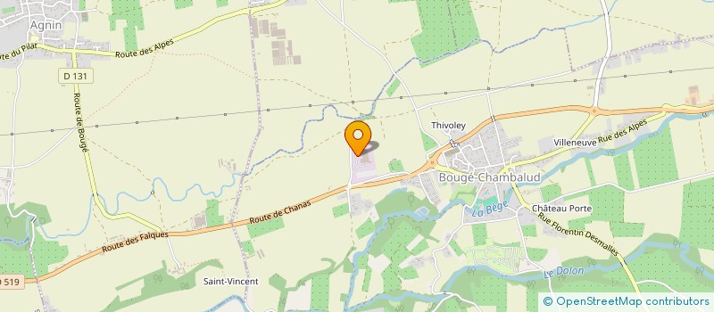 localisation de l'entreprise RIBIERE  SALAISE-SUR-SANNE