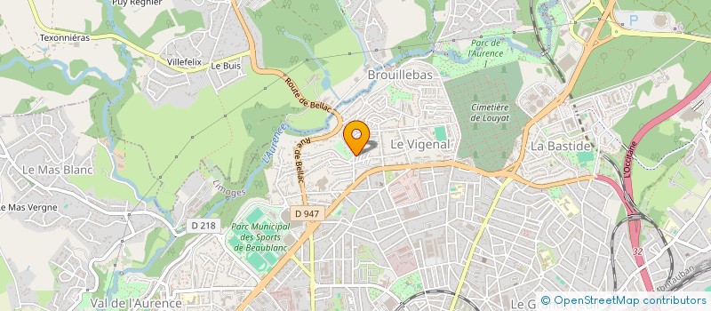 localisation de l'entreprise RIBIERE JEAN-PIERRE à LIMOGES