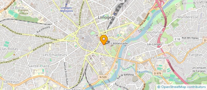 localisation de l'entreprise RIBIERRE MARTIAL à LIMOGES
