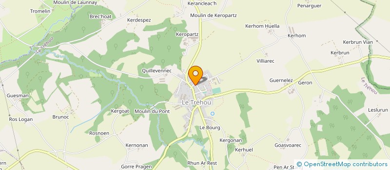 localisation de l'entreprise RIBINE à LE TREHOU