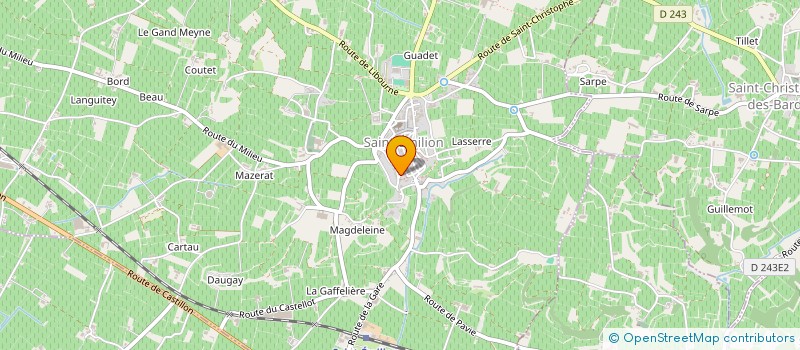 localisation de l'entreprise RIBIT  SAINT-EMILION