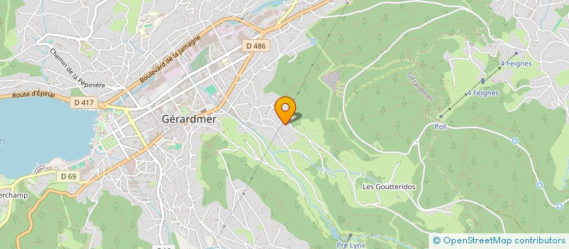 localisation de l'entreprise RIBO INGENIERIE STRUCTURE  GERARDMER