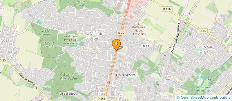 localisation de l'entreprise RIBO PNEUS à LA VILLE-DU-BOIS