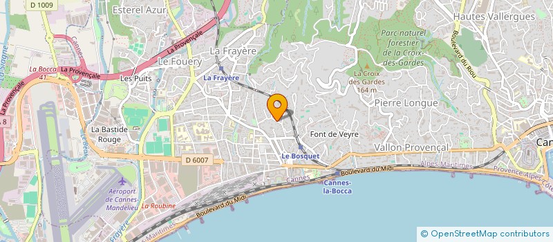 localisation de l'entreprise RIBON à CANNES