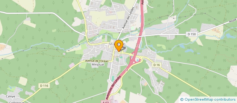 localisation de l'entreprise RIBON  MAGESCQ