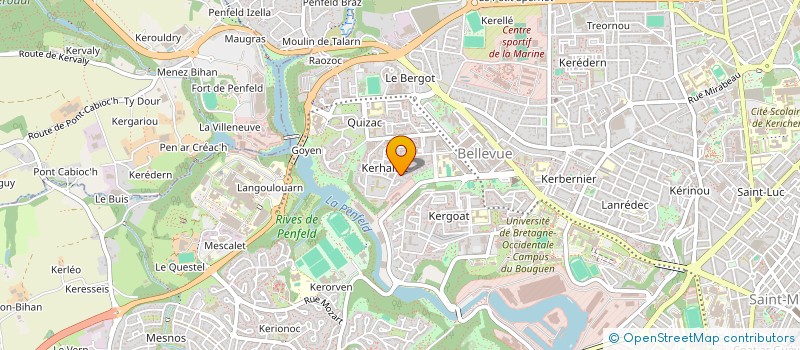 localisation de l'entreprise RIBORI à BREST