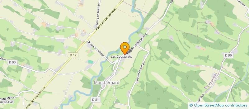 localisation de l'entreprise RIBOSOME  MONTBERNARD