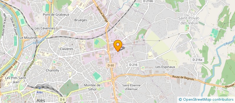 localisation de l'entreprise RIBOT F  ALES