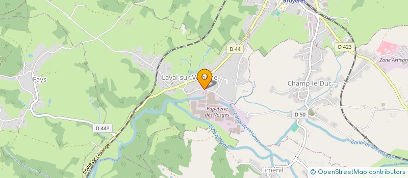 localisation de l'entreprise RIBOTH-NOVACARE à LAVAL-SUR-VOLOGNE