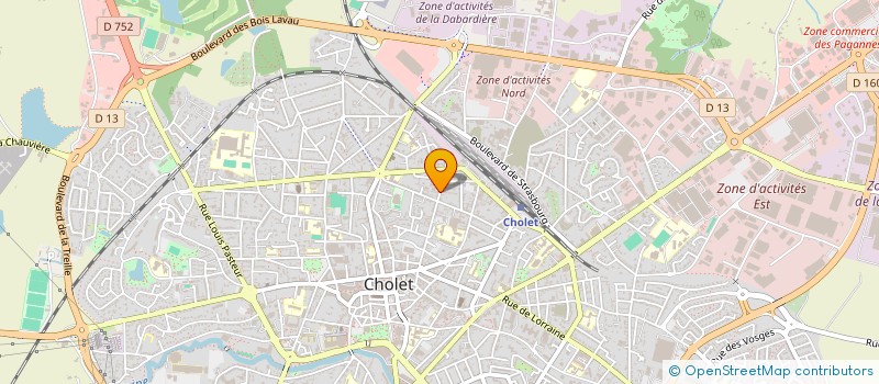 localisation de l'entreprise RIBOU-FOUGERES à CHOLET
