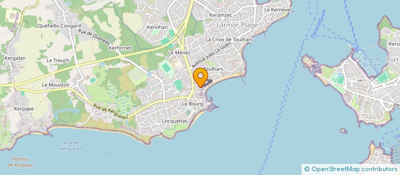 localisation de l'entreprise RIBOUL  LARMOR-PLAGE