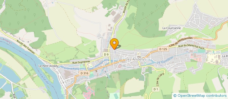 localisation de l'entreprise RIBOUT ET ASSOCIES à LES ANDELYS