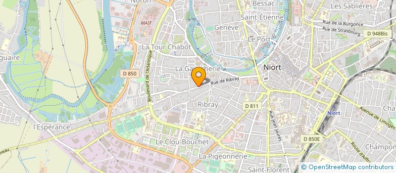 localisation de l'entreprise RIBRAY AUTOMOBILES  NIORT