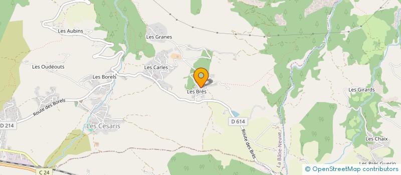 localisation de l'entreprise RIBSIMMO  LA BATIE-NEUVE