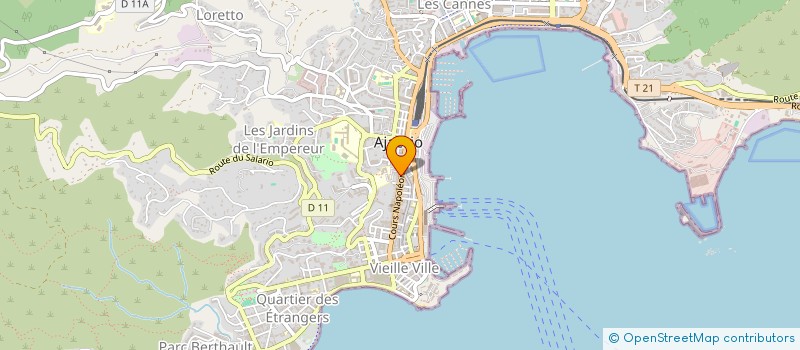 localisation de l'entreprise RIBULIONE à AJACCIO