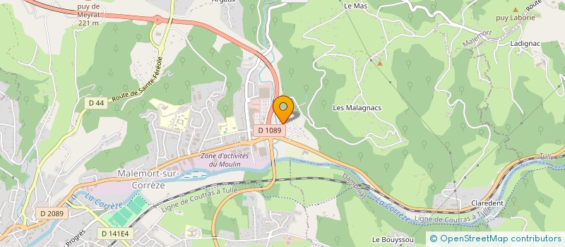 localisation de l'entreprise RIC  USSAC