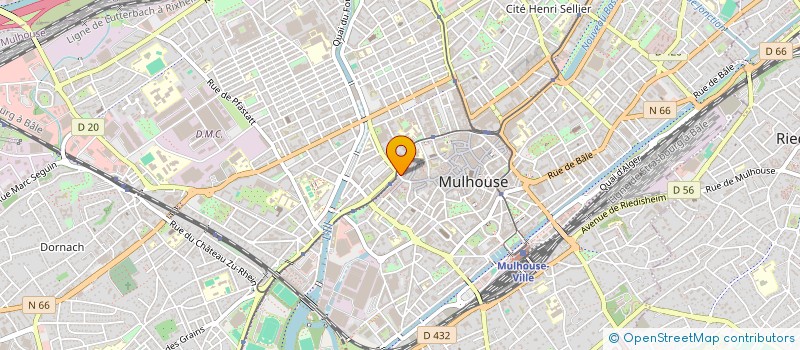 localisation de l'entreprise RIC ET RAC à MULHOUSE