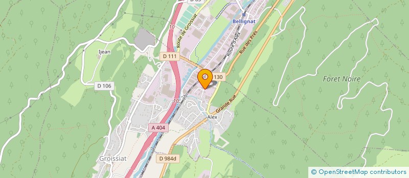 localisation de l'entreprise RIC INDUSTRIES  GROISSIAT