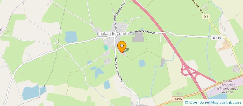 localisation de l'entreprise RIC SOL  CHALAIN-LE-COMTAL