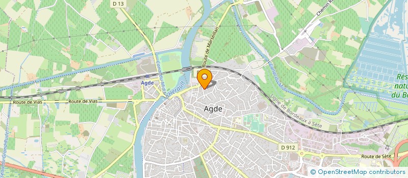 localisation de l'entreprise RICA  AGDE