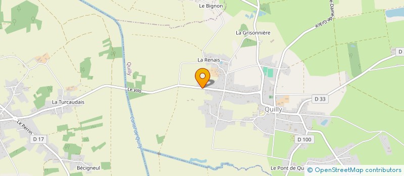 localisation de l'entreprise RICAMA  QUILLY