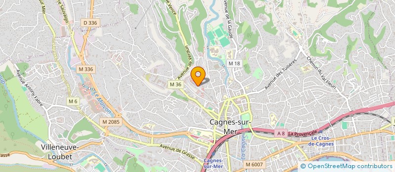 localisation de l'entreprise RICANDA à CAGNES-SUR-MER