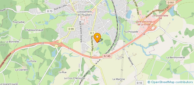 localisation de l'entreprise RICARD ET FILS SARL à LA SOUTERRAINE