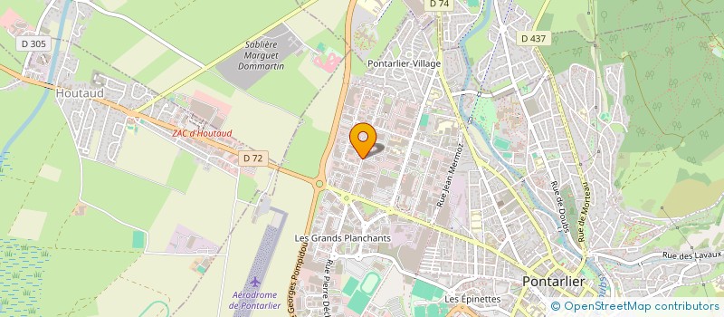 localisation de l'entreprise RICATTE  PONTARLIER