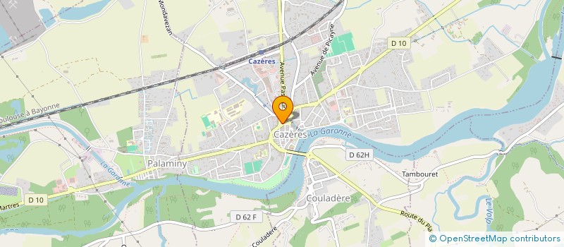 localisation de l'entreprise RICAUD  CAZERES