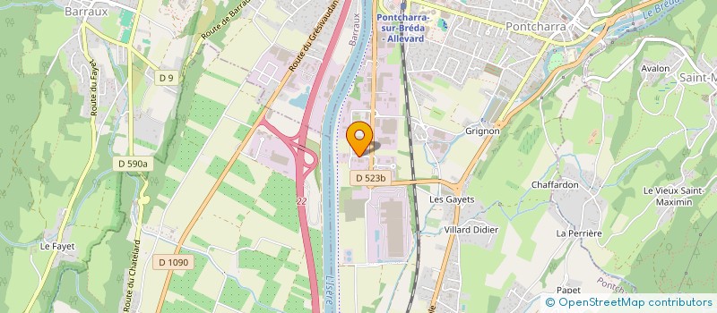 localisation de l'entreprise RICAUD CEDRIC ET MYRIAM  PONTCHARRA