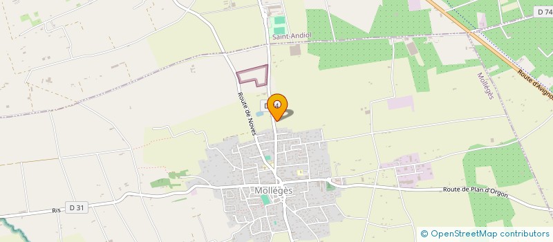 localisation de l'entreprise RICAUD PROVENCE  MOLLEGES