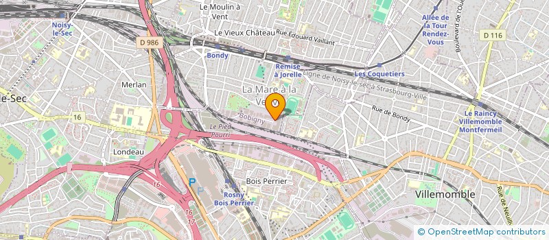 localisation de l'entreprise RICAZUL  BONDY