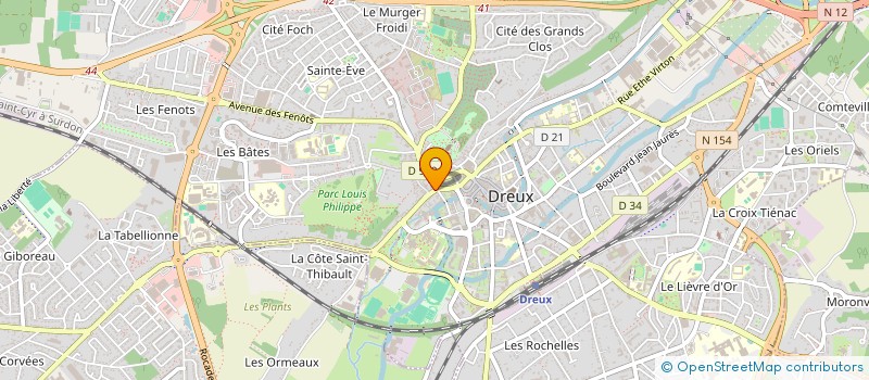 localisation de l'entreprise RICCI à DREUX